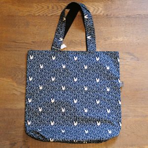 Grote schoudertas bunnies donkerblauw