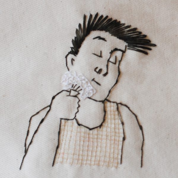 Toiletzak met geborduurde illustratie - Large - Marcel - Afbeelding 2
