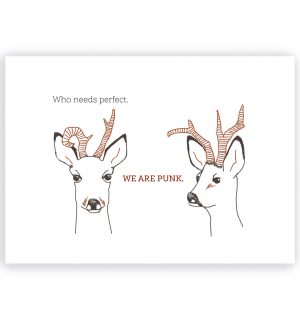 Kaartje 'We are Punk'