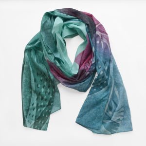Zijdezachte sjaal 'Pisces'