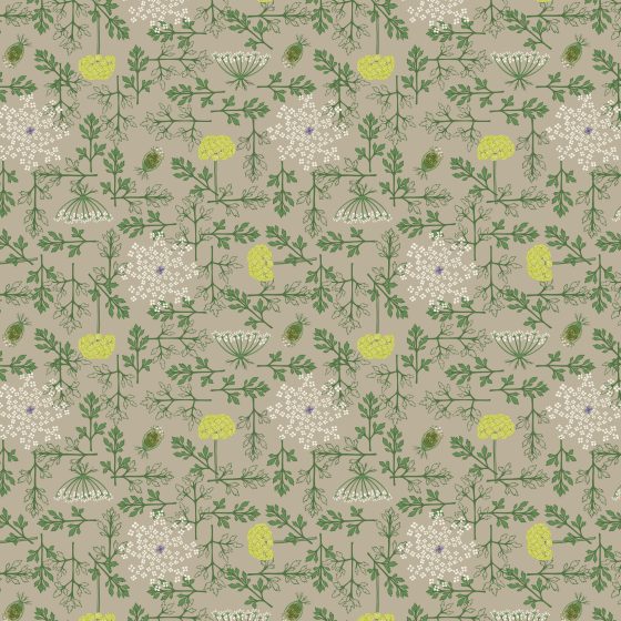 Wilde bloemen print van Sabine Daucus Carota Wild Carol Multicolor