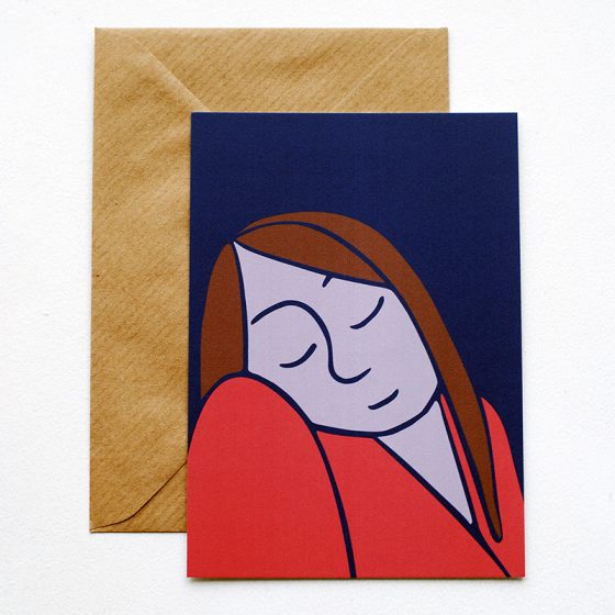 Kaartje voor een relaxte wens dutje